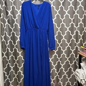 Lulu's Royal Blue Long Sleeve Dress